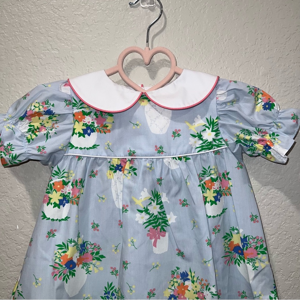 2T The Beaufort Bonnet Company Uplifting Lilies holly day dress - NWT - Picture 2 of 8